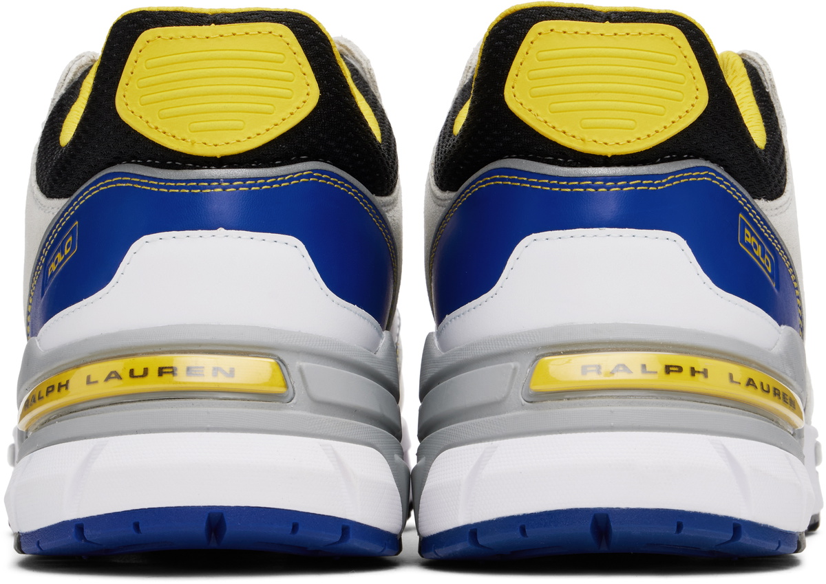 Polo Ralph Lauren Yellow & Blue Trackster 200 Sneakers Polo 