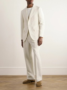 UMIT BENAN B - Linen and Silk-Blend Suit Jacket - Neutrals