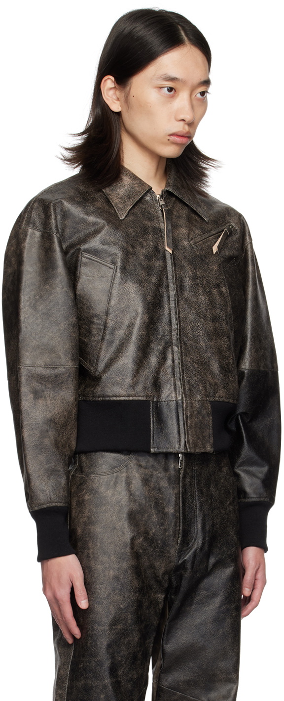 OUAT Brown Aggressor Leather Jacket