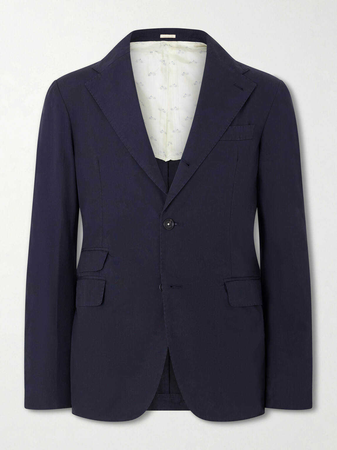 Massimo Alba - Catch2 Cotton Suit Jacket - Blue
