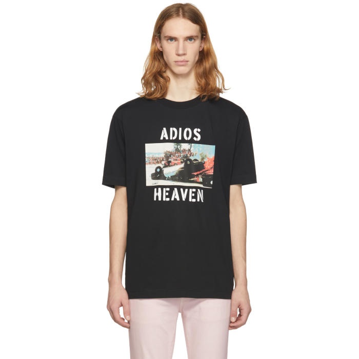 Photo: Palm Angels Black Adios Heaven T-Shirt 