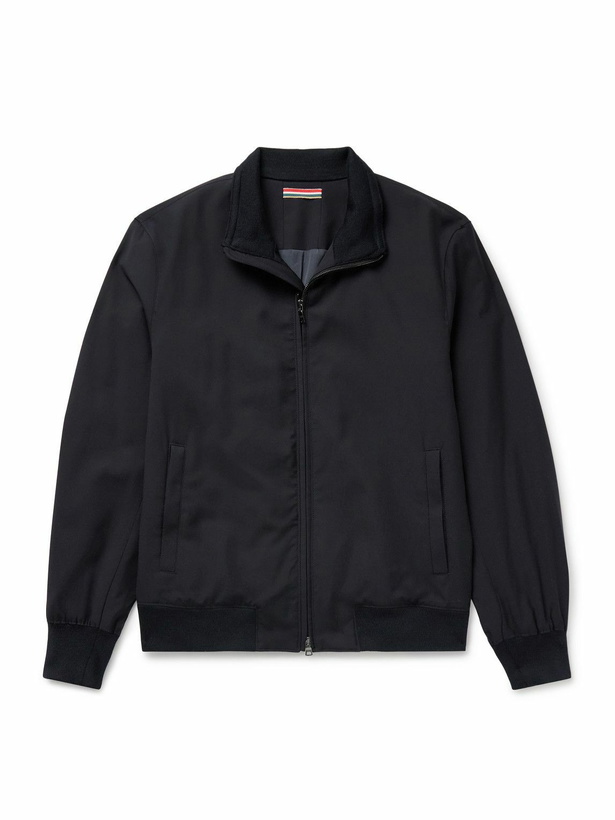Photo: Orlebar Brown - Alvaro Merino Wool Jacket - Blue