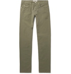 Loro Piana - Slim-Fit Stretch-Cotton Trousers - Green