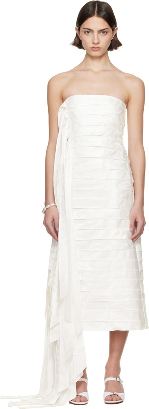Photo: SUPER YAYA SSENSE Exclusive Bridal Capsule Ribbon Midi Dress
