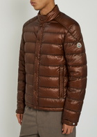 Moncler Selves Quilted Shell Jacket Brown