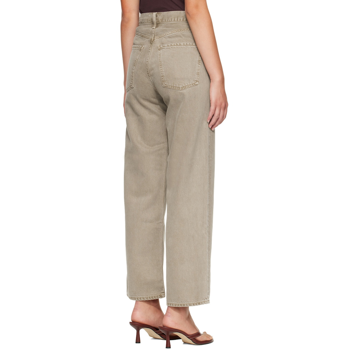 AGOLDE Beige Ren Trousers