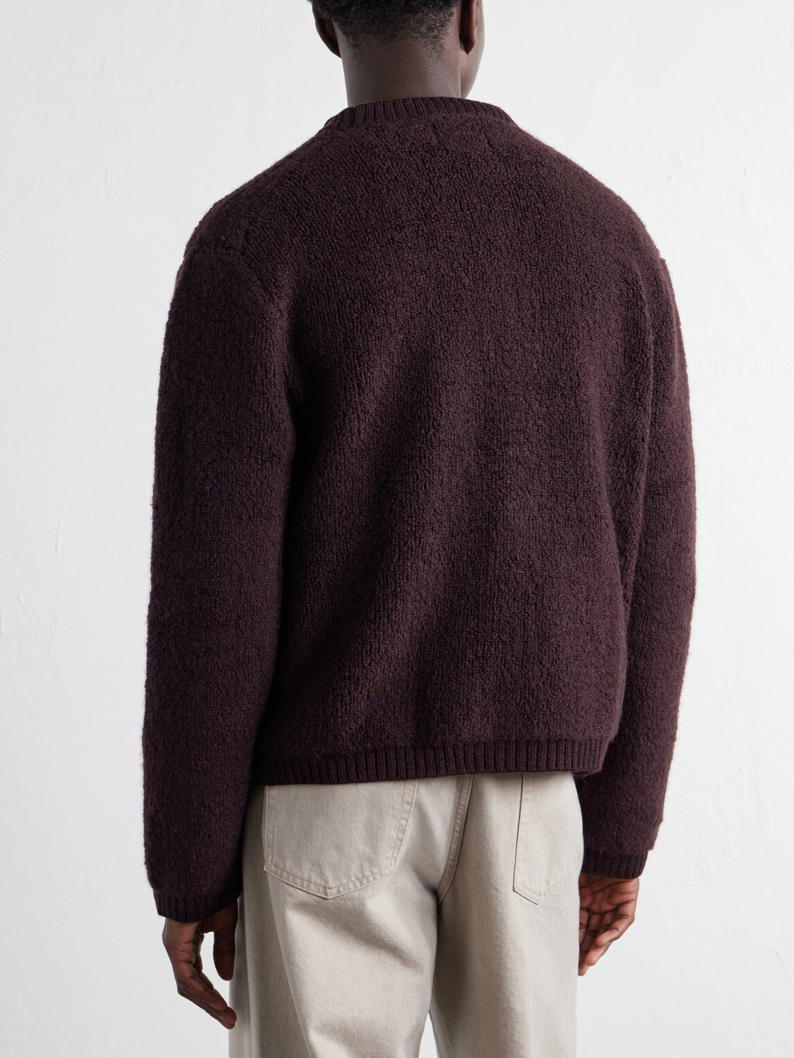 NN07 - 60064 Wool-Terry Fleece Cardigan - Brown