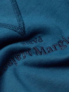 Maison Margiela - Logo-Embroidered Cotton-Jersey Sweatshirt - Blue