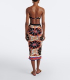 Dolce&Gabbana Caretto silk-blend midi skirt