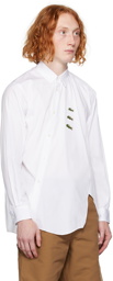 Comme des Garçons Shirt White Lacoste Edition Shirt