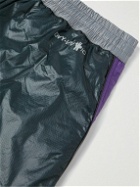 Moncler Grenoble - Straight-Leg Colour-Block Ripstop Drawstring Shorts - Blue