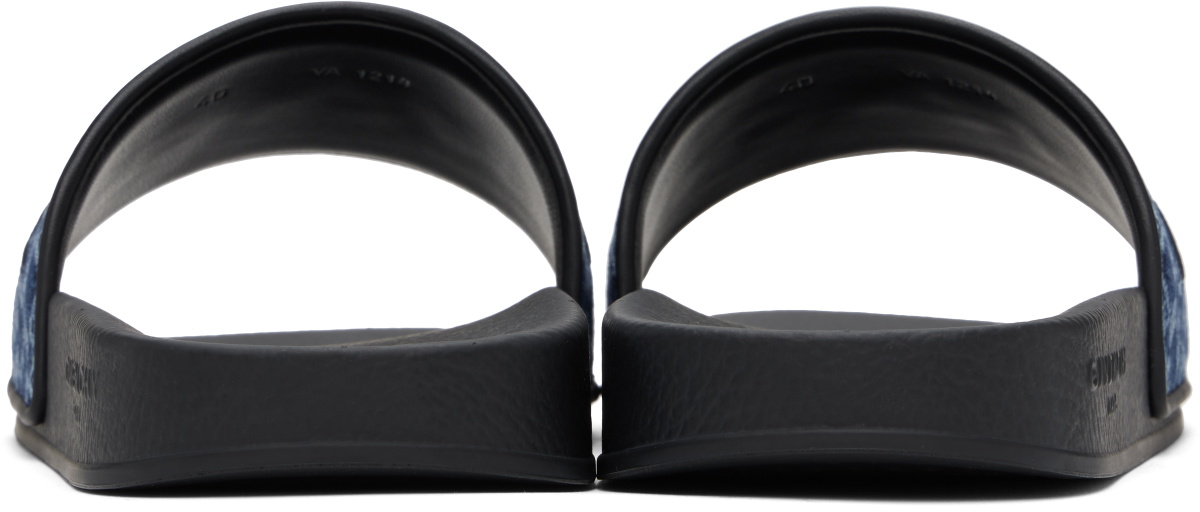 Givenchy Blue Monogram 72 Pool Slides