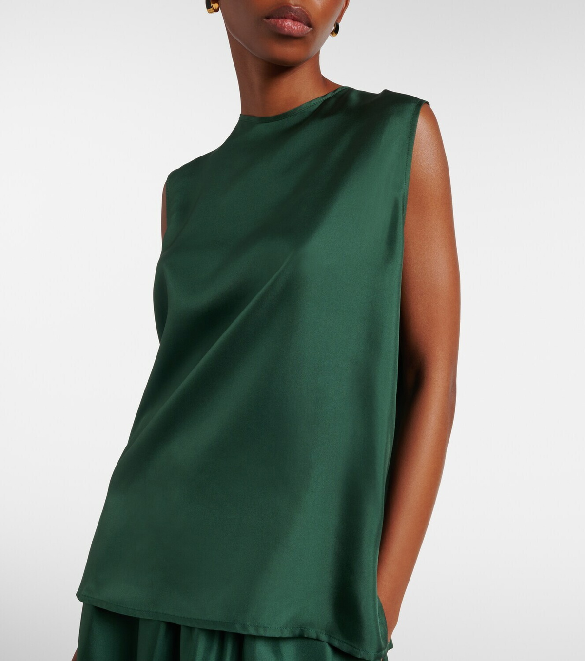 Asceno Trento silk twill tank top