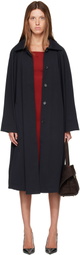 Nour Hammour Black Jane Cotton Swing Coat