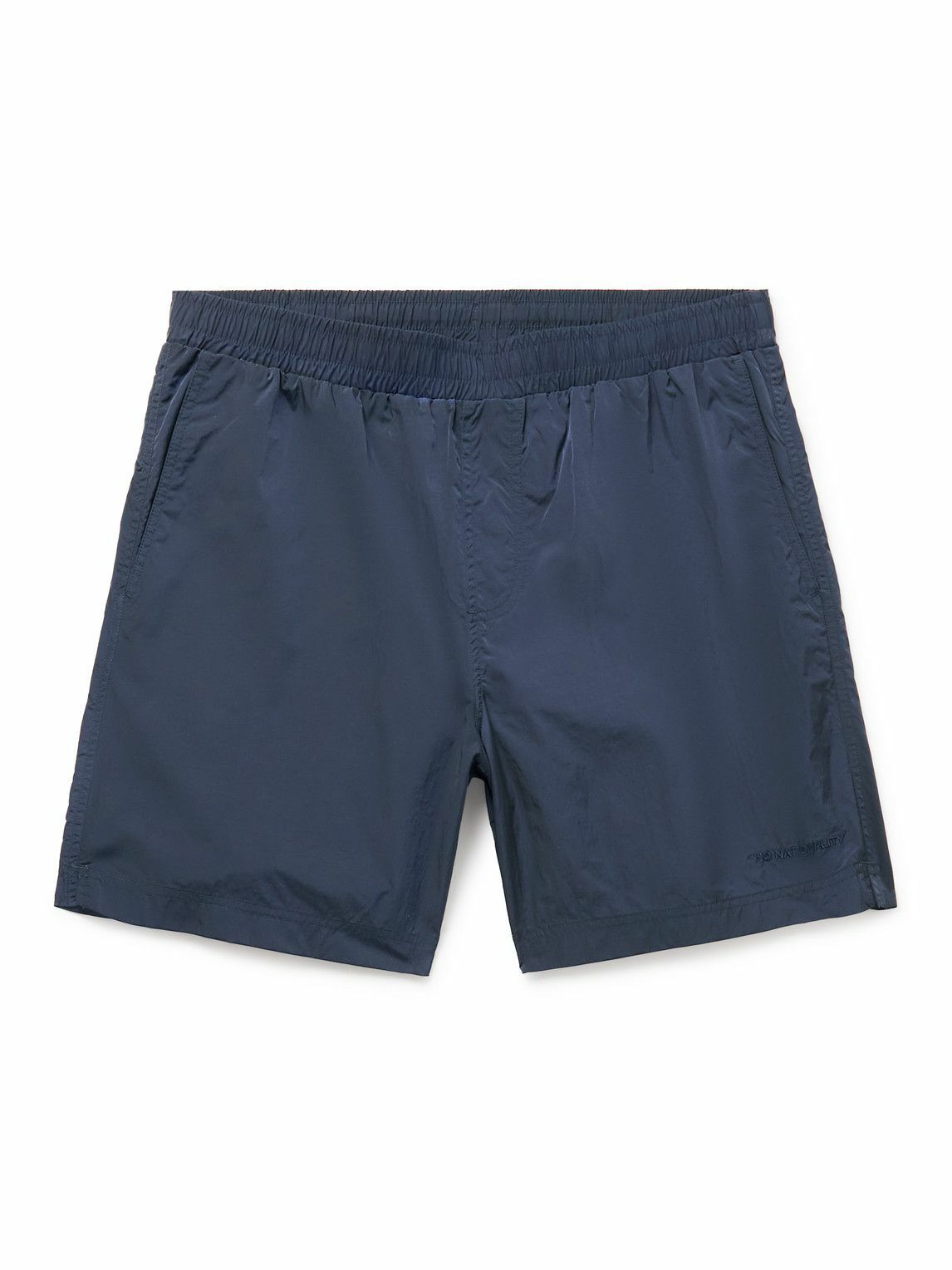 NN07 - Warren 1442 Straight-Leg Mid-Length Recycled Swim Shorts - Blue NN07