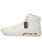 Kenzo Men's School High Top Sneakers in Off White