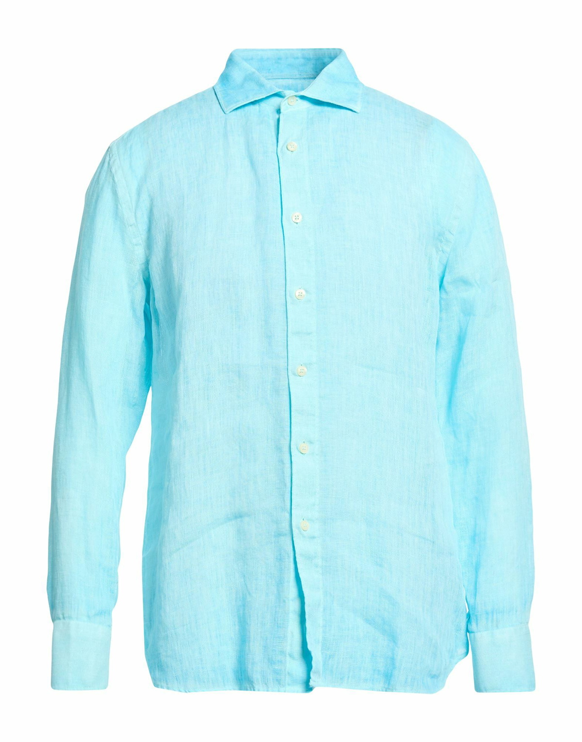 120% Lino Mens Shirt Turquoise