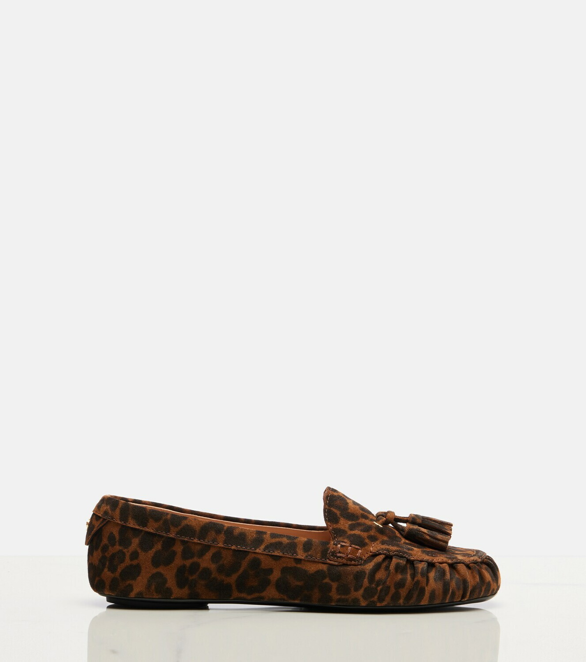 Gianvito Rossi Leopard-print suede loafers