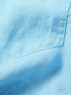 120% - Linen Shirt - Blue