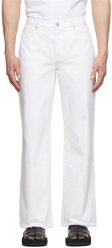 Photo: Recto White Flared Jeans