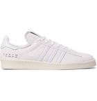 ADIDAS ORIGINALS - Premium Basics Campus 80s Leather-Trimmed Suede Sneakers - White