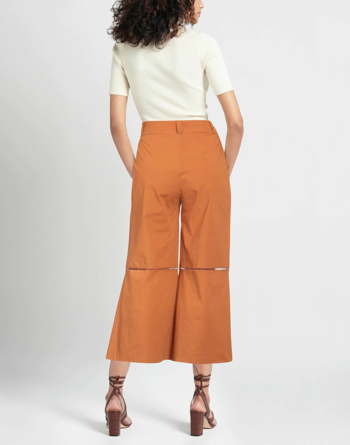 Manila Grace Womens Pants in Brown