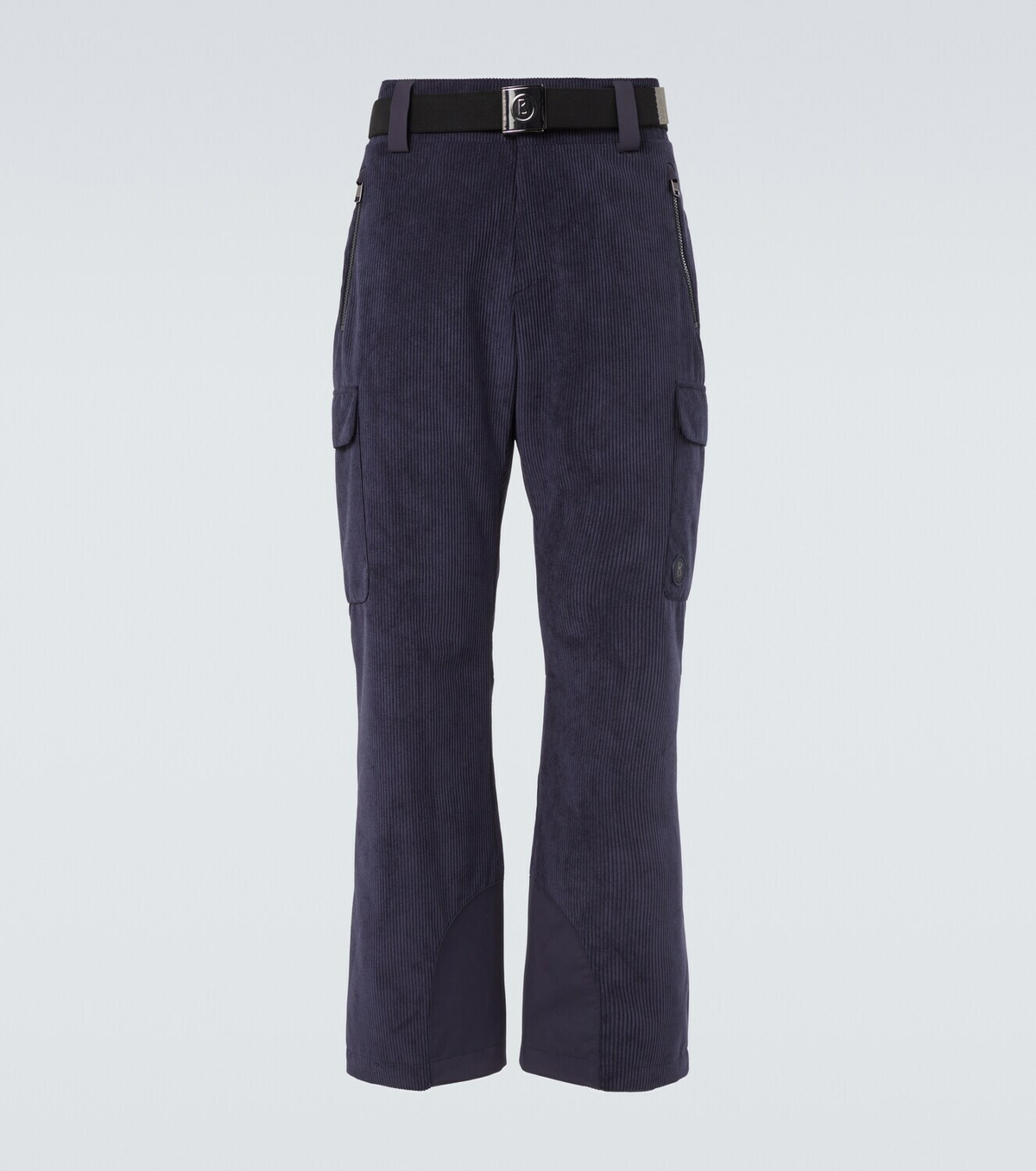 Bogner Corbin belted ribbed-knit ski pants
