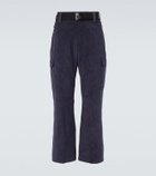 Bogner Corbin belted ribbed-knit ski pants