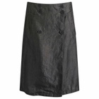 Peachy Den Women's Estelle Midi Skirt in Greyscale
