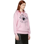 Kenzo Pink Eye Logo Hoodie