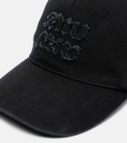 Miu Miu Logo denim baseball cap