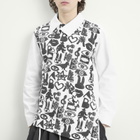 Comme des Garçons Black Men's Cotton Jacket in White/Black