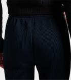 Gucci Web Stripe ribbed-knit jersey capri pants