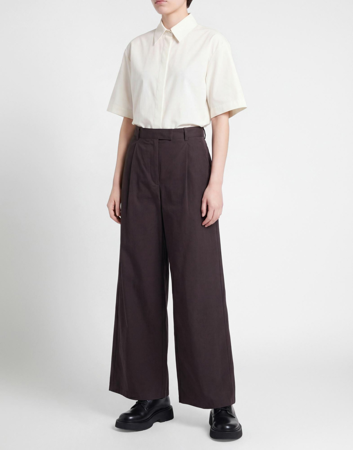 Dries Van Noten Womens Pants in Dark brown