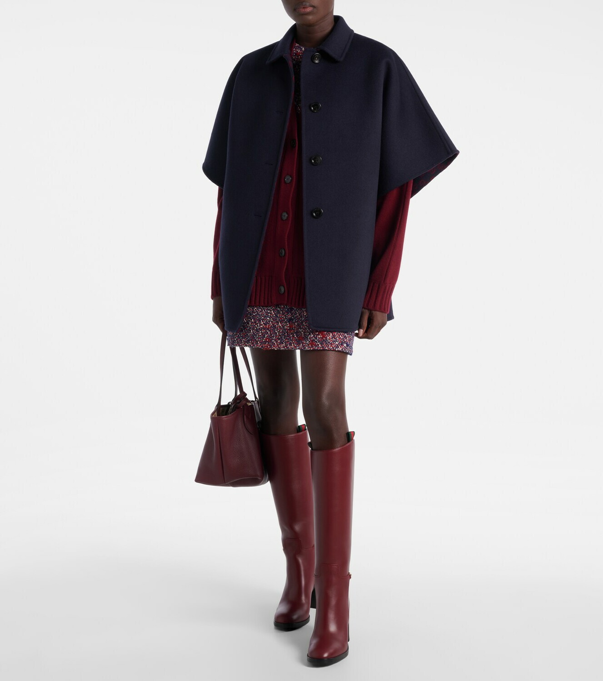 Gucci Single-breasted wool cape