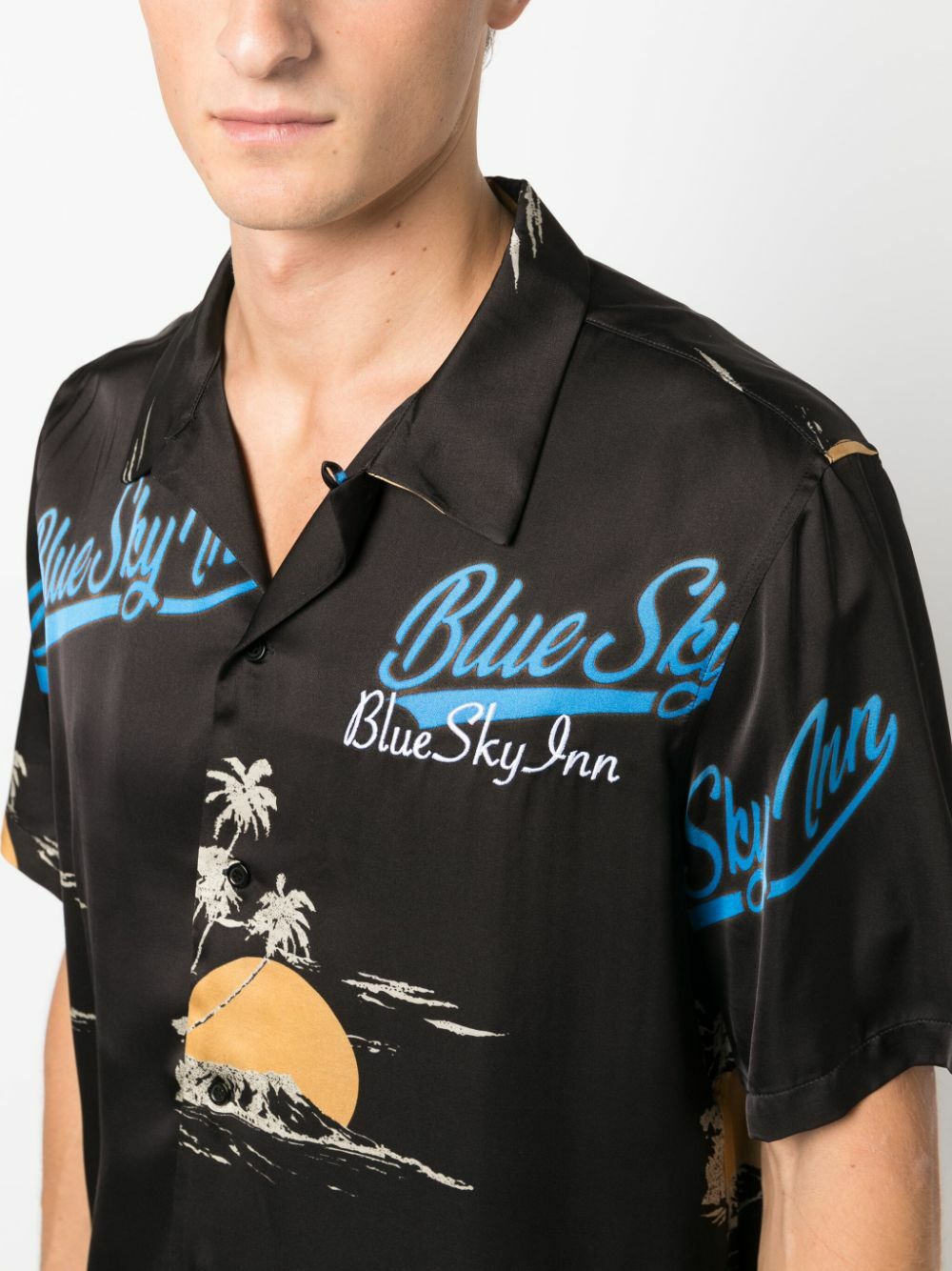BLUE SKY INN - Logo Viscose Shirt