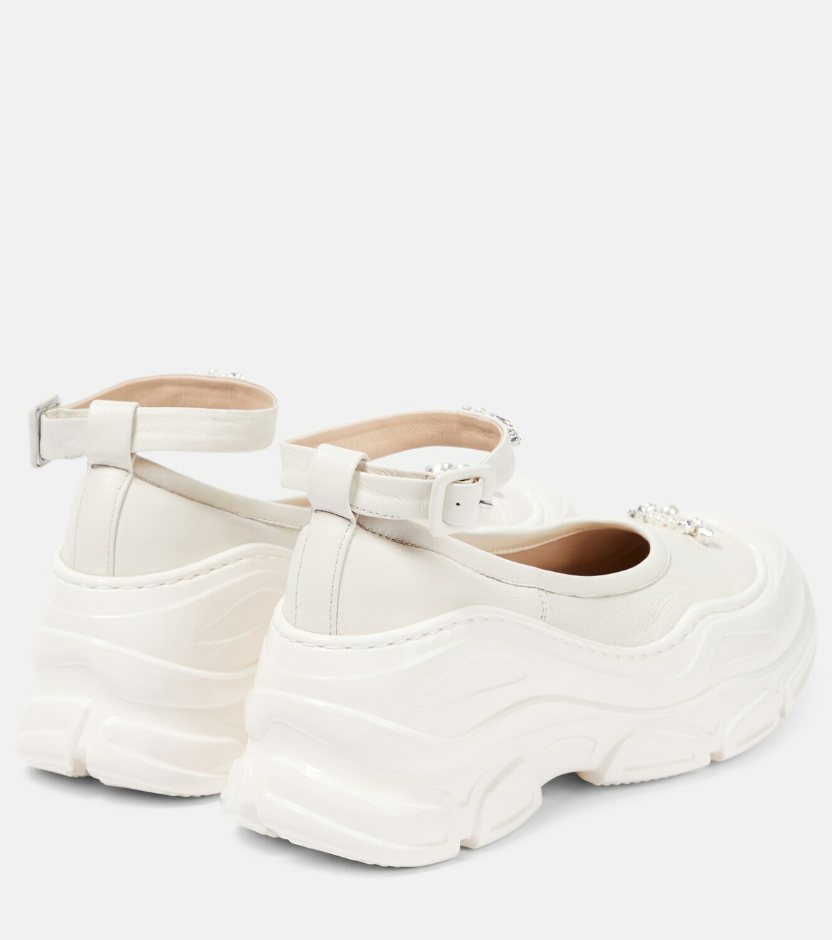 Simone Rocha Embellished leather pumps Simone Rocha