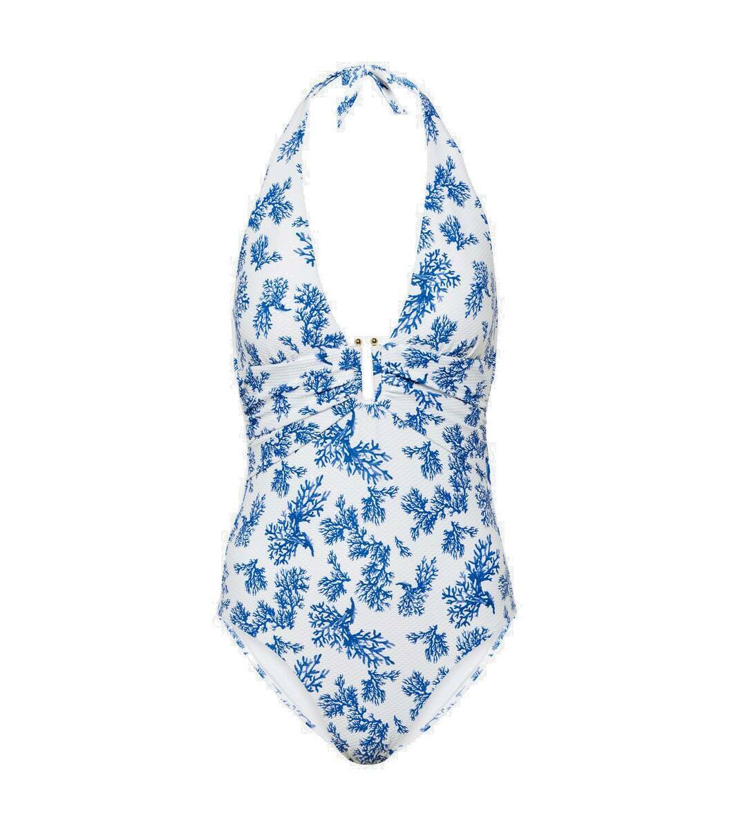 Heidi Klein Little Dix Bay U-Bar printed swimsuit Heidi Klein