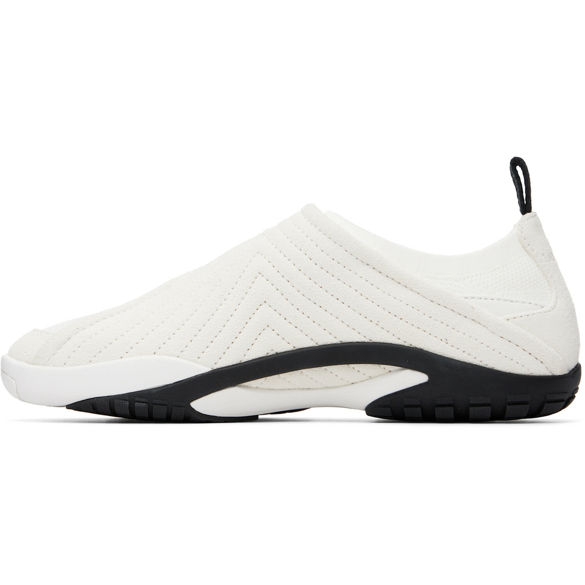 Lanvin White LNV1 Knit & Suede Sneakers
