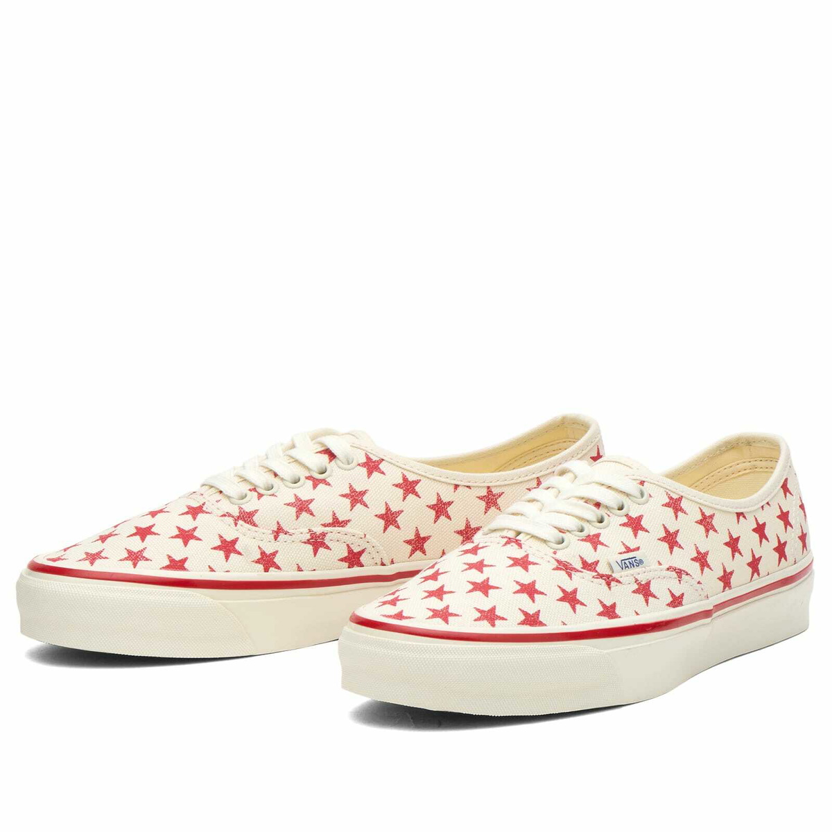 Vans Women's LX Authentic 44 Sneaker in Stars Racing Red/Marshmallow