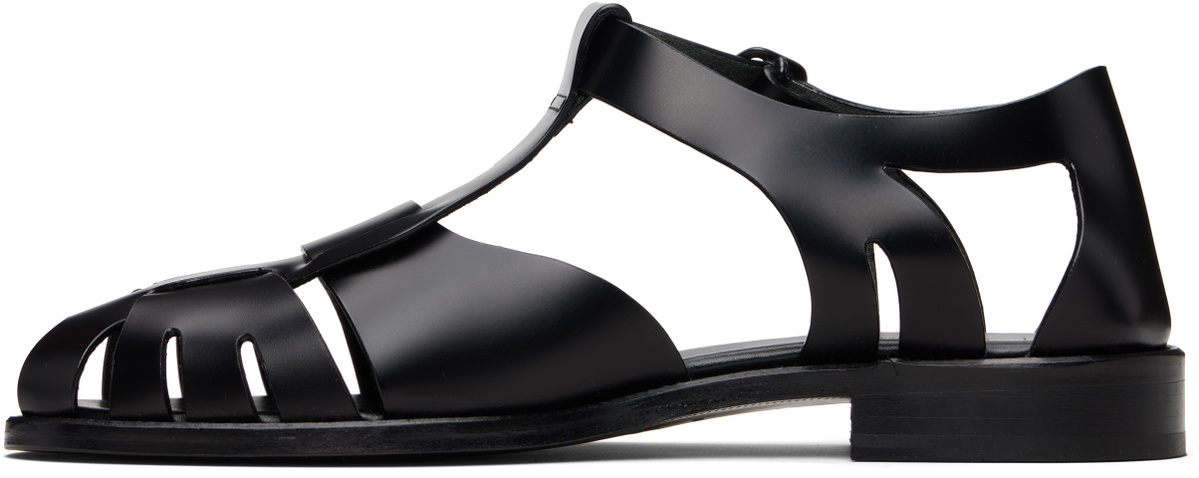 HEREU Black Pesca Sandals