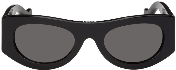 Photo: Loewe Black Oval Sunglasses