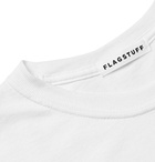 Flagstuff - Printed Cotton-Jersey T-Shirt - Men - White