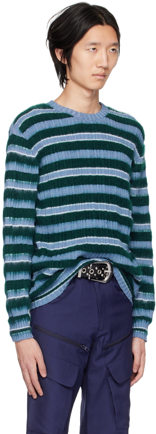 paria /FARZANEH Blue & Green Toothpaste Sweater