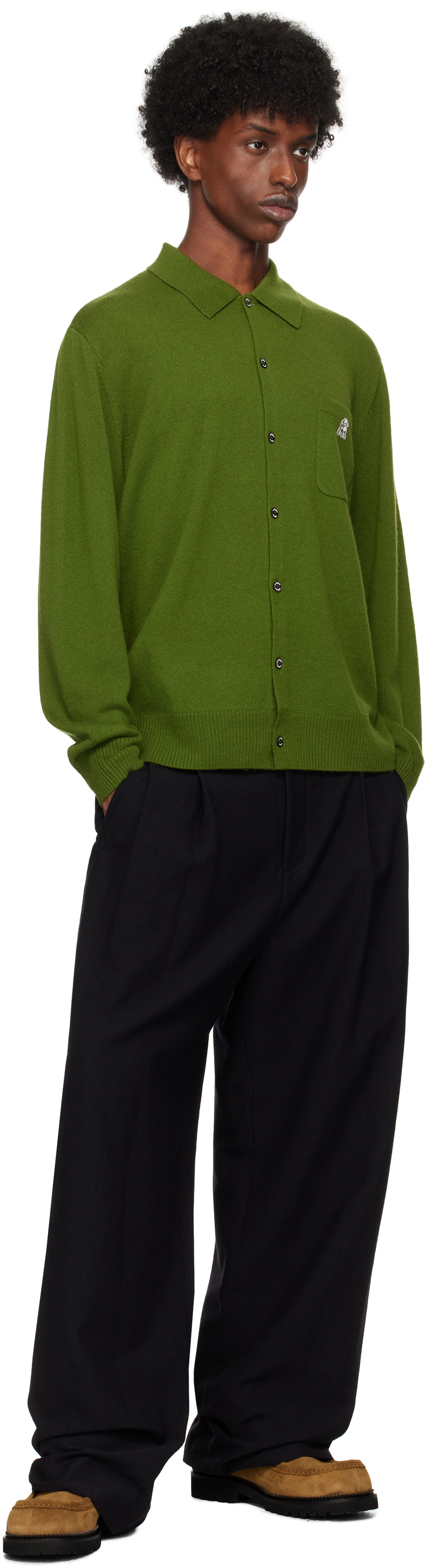 the Shepherd UNDERCOVER Green US2D4901 Cardigan