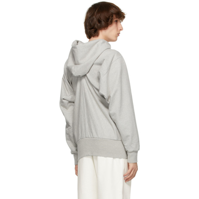 めい　0102 ♡ Maison Margiela Grey Zip-Up Hoodie Maison Margiela