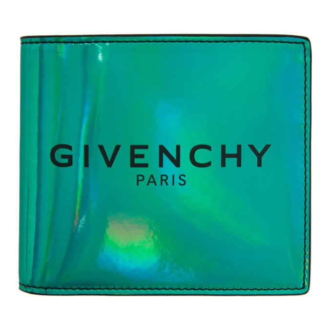 Photo: Givenchy Green Iridescent Bifold Wallet