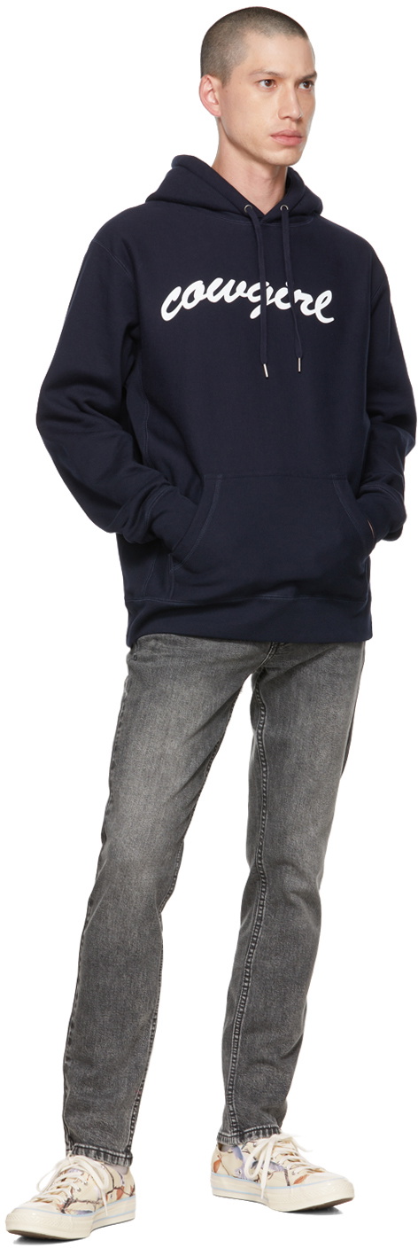 Cowgirl Blue Co Navy Big Script Hoodie