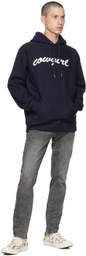 Cowgirl Blue Co Navy Big Script Hoodie