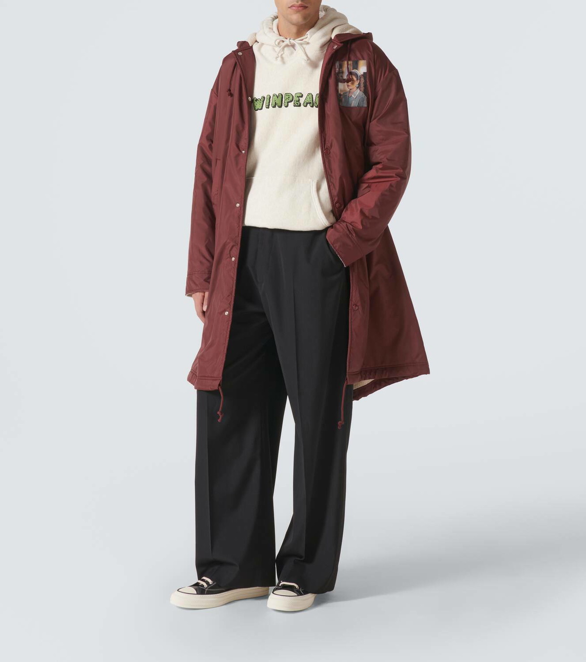 Undercover Printed cotton hoodie